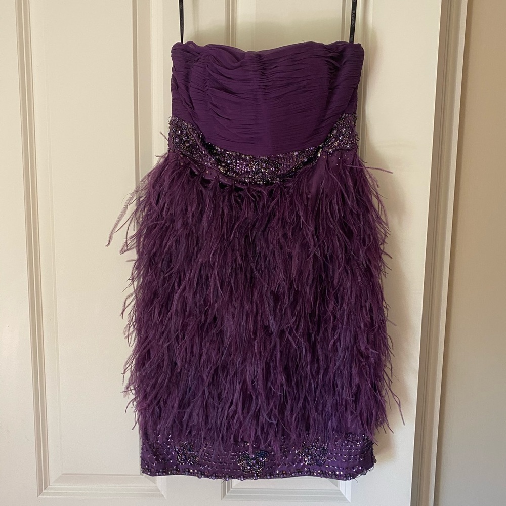 Sue Wong strapless mini dress